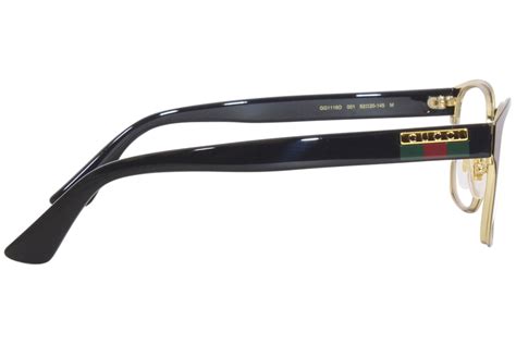 lenti gucci gg gg 1118 s|Gucci GG1118O 001 Glasses Shiny Black Gold.